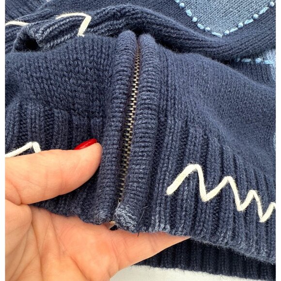 Holiday Lodge North Crest Women’s Full Zip Sweater Cardigan Ski Lodge Sz S 6/8 - Picture 8 of 14